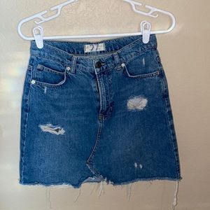 We The Free jean skirt